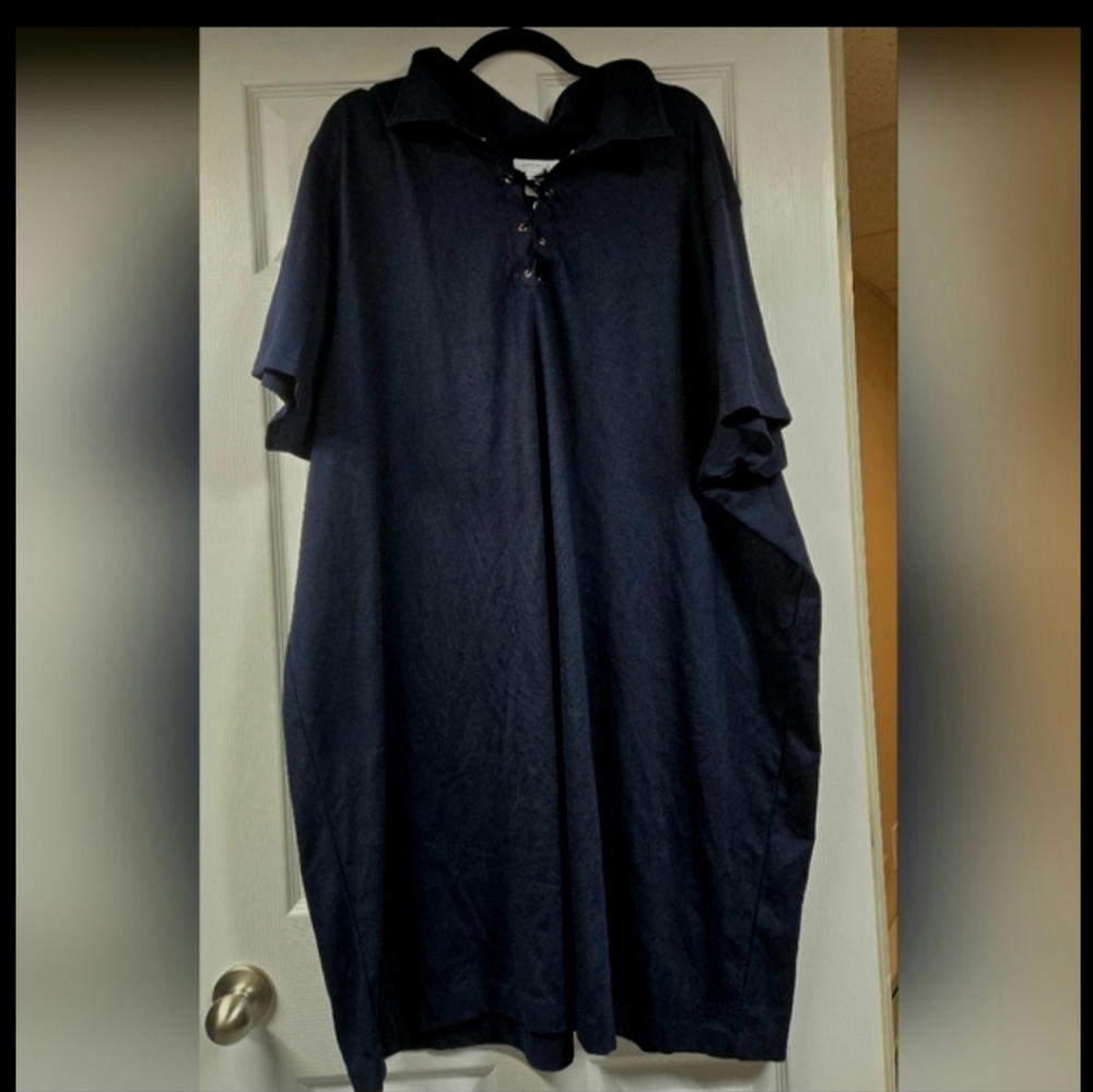 ✨️✨️2 For 1 DEAL! Avenue Navy Midi Dress & Jessica Howard Navy Blue Jersey Cover